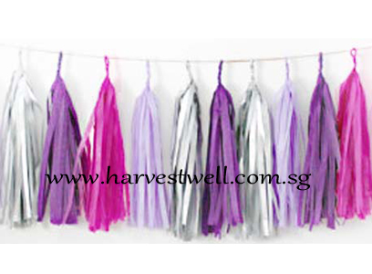 Purple Lover Tassel Garland